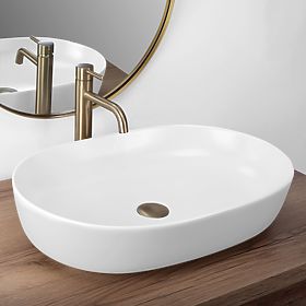 Lavabo senza tempo Rea CLEO 61 WHITE MATT, Rea