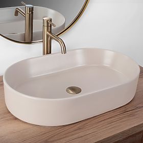 Lavabo senza tempo Rea NADIA 60 BEIGE MATT, Rea