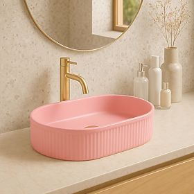 Lavabo senza tempo Rea Vanda Bubble Gum Matt
