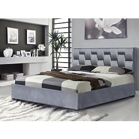 Letto ANNABEL 160 con spazio di stoccaggio grigio (3p=1ks), Halmar