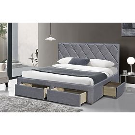Letto BETINA 160 con cassetti grigio (4p=1ks)