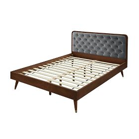 Letto CASSIDY 140 grigio / noce (3p=1pz)