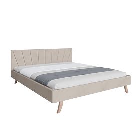 Letto imbottito HEAVEN 180 x 200 cm - Crema