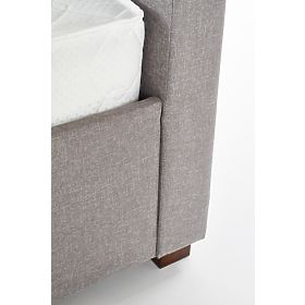 Letto imbottito MODENA 140 cm con cassetti, grigio cenere, Halmar