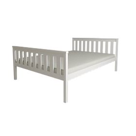 Letto in legno Aga 200 x 90 cm - bianco