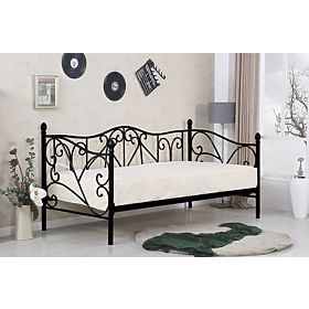 Letto in metallo nero SUMATRA 200x90, Halmar