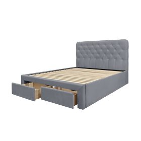 Letto MARISOL 160 cm grigio (4p=1ks), Halmar