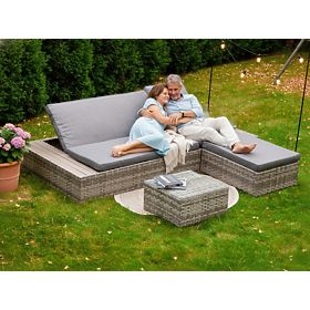 Letto multifunzionale in tecnorattan DIABOLICO