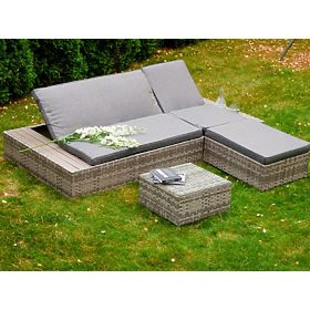 Letto multifunzionale in tecnorattan DIABOLICO