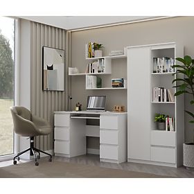 Mensole da Parete KOBI per Soggiorno BIANCO