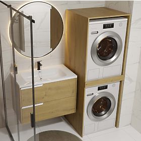 Mobile da bagno per lavatrice e asciugatrice POLA TWIN Colonna DUB ARTISAN