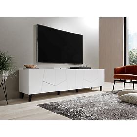 Mobile TV ETNA bianco opaco/bianco opaco, Halmar