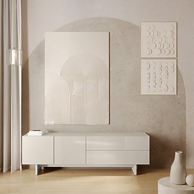 Mobile TV Glim, color cashmere, lucido