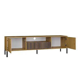 MOBILE TV KAMARO 160 ROVERE ARTISAN Rigato + Pannello Frontale Classico