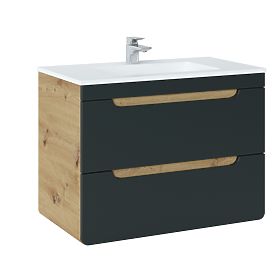 Mobiletto sotto lavabo 80 cm 2 cassetti