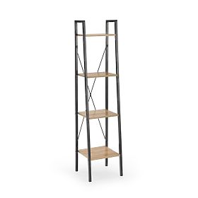 NARVIK REG1 nero / rovere sonoma, Halmar