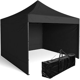 Padiglione commerciale espresso 3x3 m nero
