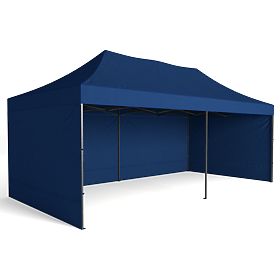 Padiglione commerciale espresso - 3x6 m - blu