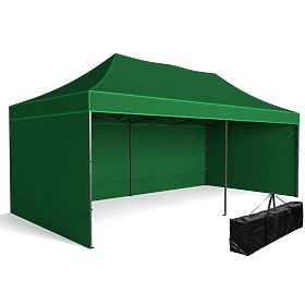 Padiglione commerciale espresso - 3x6 m - verde