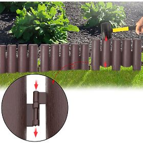 Palisata da giardino RIBERA marrone 280 cm