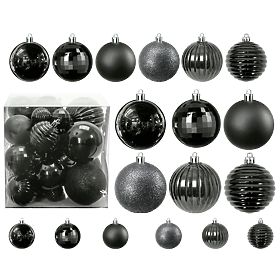 PALLINE DI NATALE ARGENTATE 36PCS 311433C, Tutumi
