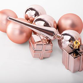 PALLINE DI NATALE MIX 311437 rosa, Tutumi