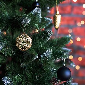 PALLINE DI NATALE NERE 100 PZ KL-21X04, Tutumi