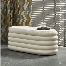 Panca BLISS con spazio contenitivo, crema (1p=1pz)