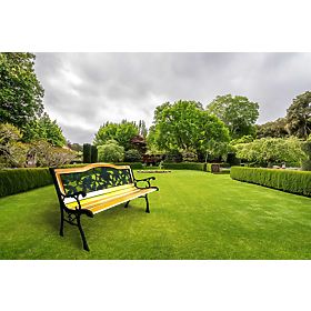 Panchina da giardino in ghisa ROSA