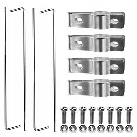 Pergola ad arco in metallo nera 240 cm