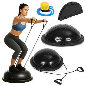 Piattaforma di bilanciamento con espansori semisfera allenatore di equilibrio + pompa ModernHome