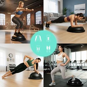 Piattaforma di bilanciamento con espansori semisfera allenatore di equilibrio + pompa ModernHome