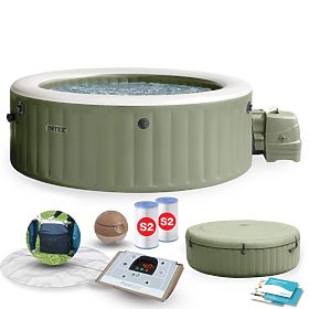 Piscina SPA gonfiabile con idromassaggio per 6 persone 216x71 cm accessori premium INTEX 28428NP, INTEX