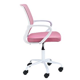 POLTRONA GIREVOLE FD-6 BIANCO / ROSA