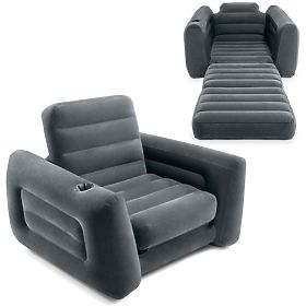 Poltrona gonfiabile materasso lettino letto 2 in 1 INTEX 66551, INTEX