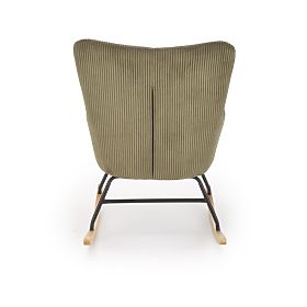 Poltrona relax BELMIRO con funzione dondolo, oliva (1p=1pz)