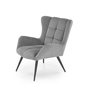 Poltrona relax BYRON - grigia, Halmar