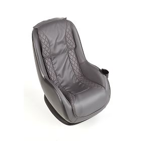 Poltrona relax DOPIO con funzione massaggio, color cenere, Halmar