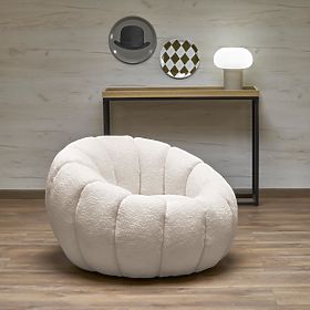 Poltrona relax GASPAR crema (1p=1ks), Halmar