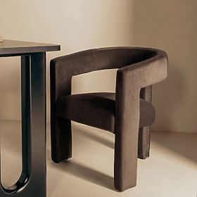 Poltrona Relax Lory color cioccolato, velluto