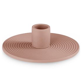 Portacandele MORAB colore rosa cipria stile boho per interni ameliahome, Housedecor