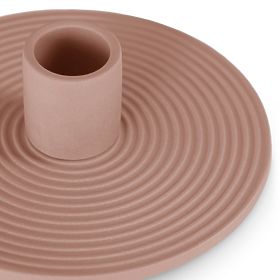 Portacandele MORAB colore rosa cipria stile boho per interni ameliahome, Housedecor