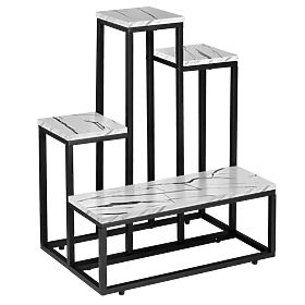 Portafiori ANTIRES marmo bianco in metallo