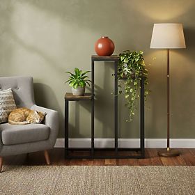 Portafiori da terra con 3 ripiani decorativi loft ModernHome