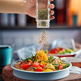 Portaspezie a ripiani ENELDO 24 vasetti + 72 etichette