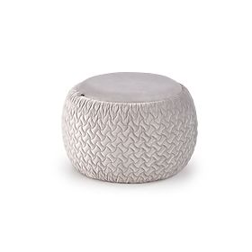 Pouf BONO grigio chiaro (1p=1pz), Halmar