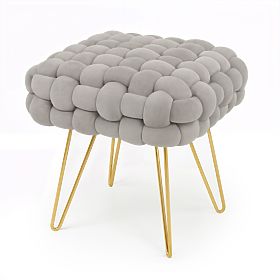 POUF DOTTY GRIGIO CHIARO