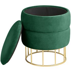 POUF ELZA VERDE BOTTIGLIA