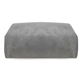 Pouf modulare per divano angolare da giardino Vacuum con rivestimento, grigio