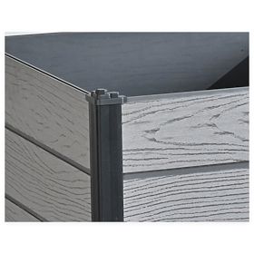 Pratico vaso da giardino Quadrato per piante 73x73x70,5 cm